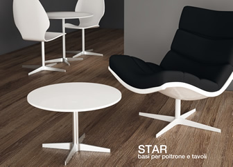 Star: bases for chairs and tables
